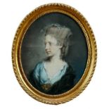 Hugh Douglas Hamilton (circa 1738-1808) pastel portrait of a lady, inscribed to label verso Weald Ha