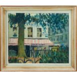 John Wynne-Morgan (1906-1991) oil on canvas - Parisienne scene