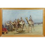 C. Paterson, 1903, watercolour - Camel Regiment, signed and dated, in glazed frame