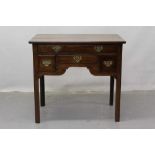 George III mahogany lowboy