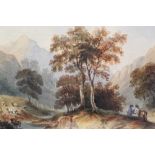 Attributed to Louise Caroline, Duchess of Argyll (1848-1949) watercolour landscape (purchased as by