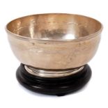 Contemporary silver rose bowl