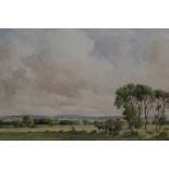 Percy Lancaster (1878-1951) watercolour harvest scene