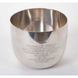 Of Eton interest -Victorian silver stirrup cup engraved to 'Mick' Mitchell from Edmund Warre