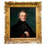 William Scott (1797-1862) oil on canvas, Quarter-length portrait of a gentleman known to be Samuel T