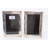 Two late 19th/early 20th century Japanese silver photo frames