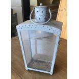 Painted garden lantern