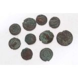 Ancients - 4th Century A.D. Roman Constans Bronze coins x 10 (N.B. mostly discernable & generally gr