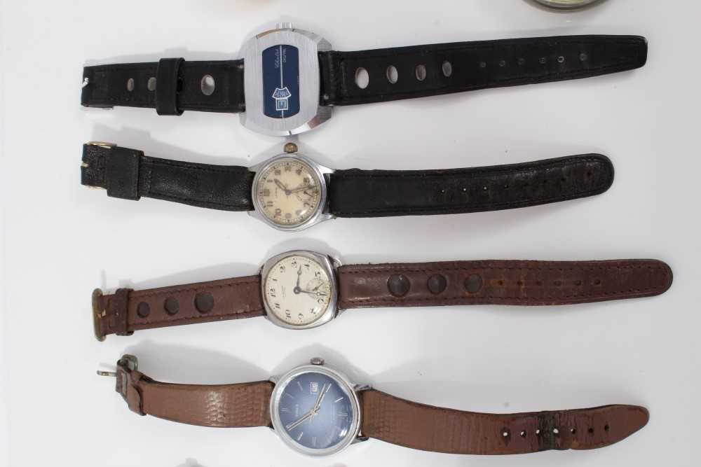 Group of vintage wristwatches and two pocket watches - Image 4 of 8