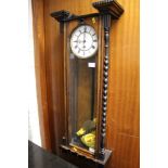 19th Century Walnut cased Vienna regulator wall clock