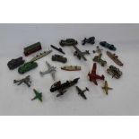 Selection of tinplate friction and other toys