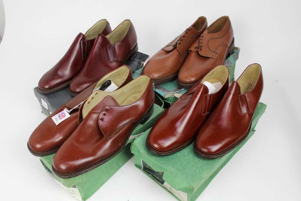 Gentlemens vintage leather shoes by Masegrove, brogues, Oxford, Gibson.