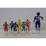 Power Rangers selection of figures in domed plastic truck