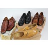 Gentlemen's vintage British leather boots. Jodhpur Boots tan and black,also Technic brogues and othe