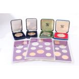 G.B. - The Royal Mint issued proof's to include year sets 1970 x 3, Silver Crowns 1972, 1977 & Silve