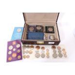 G.B. - Mixed coinage to include Silver Crown Victoria O.H. 1896 LIX VG, 1970 proof set & others (qty