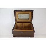 Good quality figured mahogany humidor