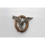 Replica Second World War Nazi Combined Pilot - Observer badge with narrow pin backing