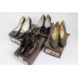 Ladies vintage leather British shoes Bally and Technic. Brogues, Country courts and heels. Mixed si