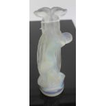 Rare Art Deco Etling opalescent glass statuette, signed Etling France, 94