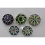 Five Strathearn paperweights