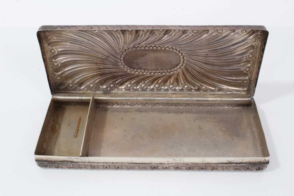 Victorian silver rectangular box - Image 3 of 4