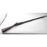 19th century percussion trade musket with Indian marks