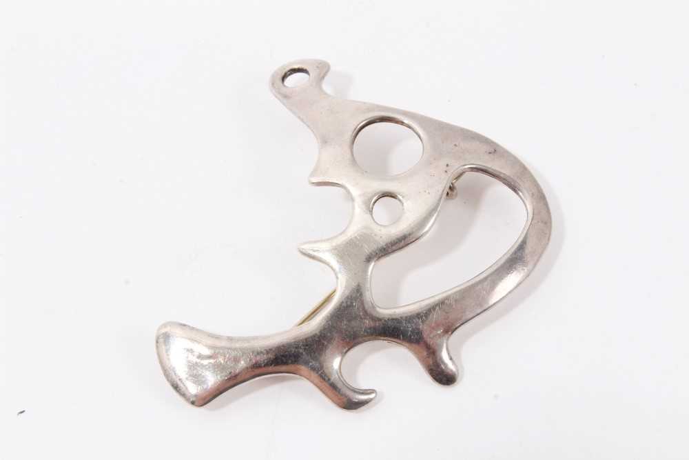 Juhls Kautokeino Norwegian abstract silver brooch