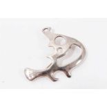 Juhls Kautokeino Norwegian abstract silver brooch