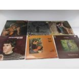 Box of folk LP records including Anne Briggs- "The Time has Come" CBS 64612, Mr Fox, Martin Carthy a