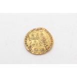 G.B. - Gold Quarter Guinea George III 1762 (N.B. crimped) otherwise AVF (1 coin)