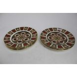 Seven Royal Crown Derby Imari plates, pattern number 1128