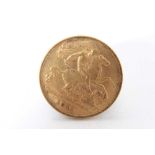 G.B. Gold Half Sovereign George V 1911 AVF (1 coin)