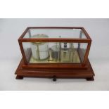 Early 20th century mahogany barograph by Negretti and Zambra