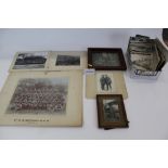 Postcards - Military including WW1, real photographic cards, camp life, sports teams, bands, portrai