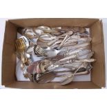 Collection of Danish silver, white metal and silver plated cutlery and flatware various