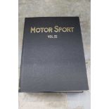 Large bound run of Motor Sport magazine