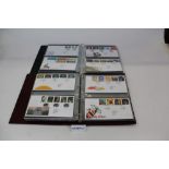 Stamps Box of six folders of GB illustrated first day covers