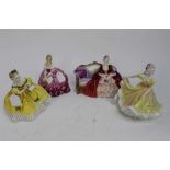 Four Royal Doulton figures - Belle O' The Ball HN1997, Ninette HN2379, The Last Waltz HN2315 and Vic