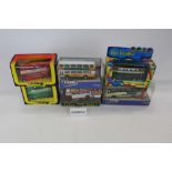 Diecast Corgi boxed selection of Buses including earlier models (qty)