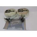 Pair of Vintage Cibie car spot lamps formerly on a 1973 Toyota 2000Celica ST1 Rally Car