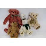 Teddy Bears - Merrythought Cranberry, Ivy , International Collector's Bear 220, Heirloom Bear, Royal