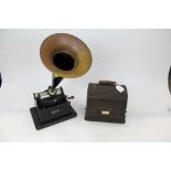 Edison Gem Phonograph in case