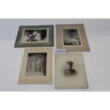 Edwardian photograph selection including Military, Sports, College, Family Portraits etc . Some fram