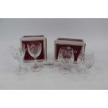 Collection of Royal Albert Crystal glassware in original boxes