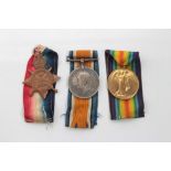 First World War 'Mons Star' trio, comprising 1914 Star with 5th Aug. - 22nd Nov. 1914 clasp, named t