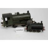 Railway Bassett-Lowke gauge 1, clockwork locomotive green livery No. 810