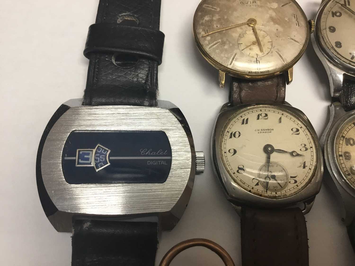 Group of vintage wristwatches and two pocket watches - Image 7 of 8