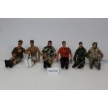 Action Man figures and accessories including tower.