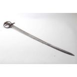 Victorian 1821 Pattern cavalry troopers sword with three bar hilt and curved fullered blade